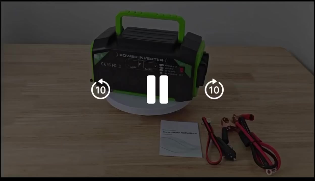 الوظيفة الأساسية: تحويل تيار الكهرباء المستمر (DC) من بطارية السيارة (12 فولت)  او جداحة السيارةإلى تيار متردد (AC) الكهرباء لتشغيل الأجهزة المنزلية الصغيرة 1000 واط يعني 4 امبيرات 
المنافذ المتاحة:
نكدر نكول عليه انفيرتر وبطارية بنفس الوقت

السعر. 50 الف مع توصيل


**إذا كنت صاحب هذا الإعلان وتريد حذفه لأي سبب، رجاءا أرسل رسالة إلى الدعم الفني**