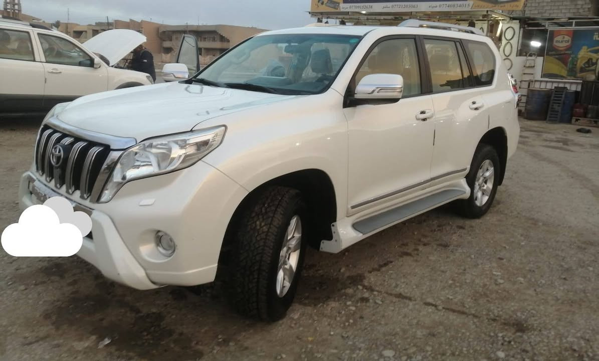 برادو ٢٠١٤ مكفول من الصبغ
٤ سلندر 
رقم جديد اربيل
سنوية جديد 
ماشية ٢٦٠
السعر ٢٦٠  
***********
