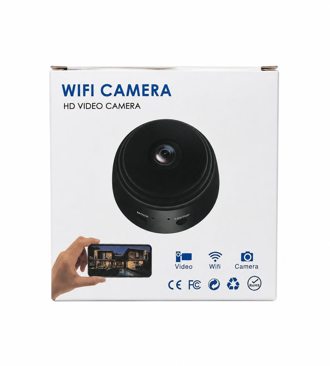 كاميرا مراقبة WiFi HD لاسلكية 

المميزات:

. تصوير فيديو بجودة HD.

. اتصال لاسلكي عبر WiFi.

. مشاهدة البث المباشر من الهاتف.

. تسجيل الفيديو والتقاط الصور.

. حجم صغير وسهل الإخفاء أو التثبيت.

. مناسبة لمراقبة المنزل، المكتب، الأطفال أو الحيوانات الأليفة.

. سهلة الإعداد والاستخدام.

محتويات العبوة:

كاميرا WiFi HD.
كابل شحن.
ستاند

#يوجد لدينا توصيل🚛
#الحجز رقم الهاتف والعنوان
#الاستفسار ***********📞
#العراق
