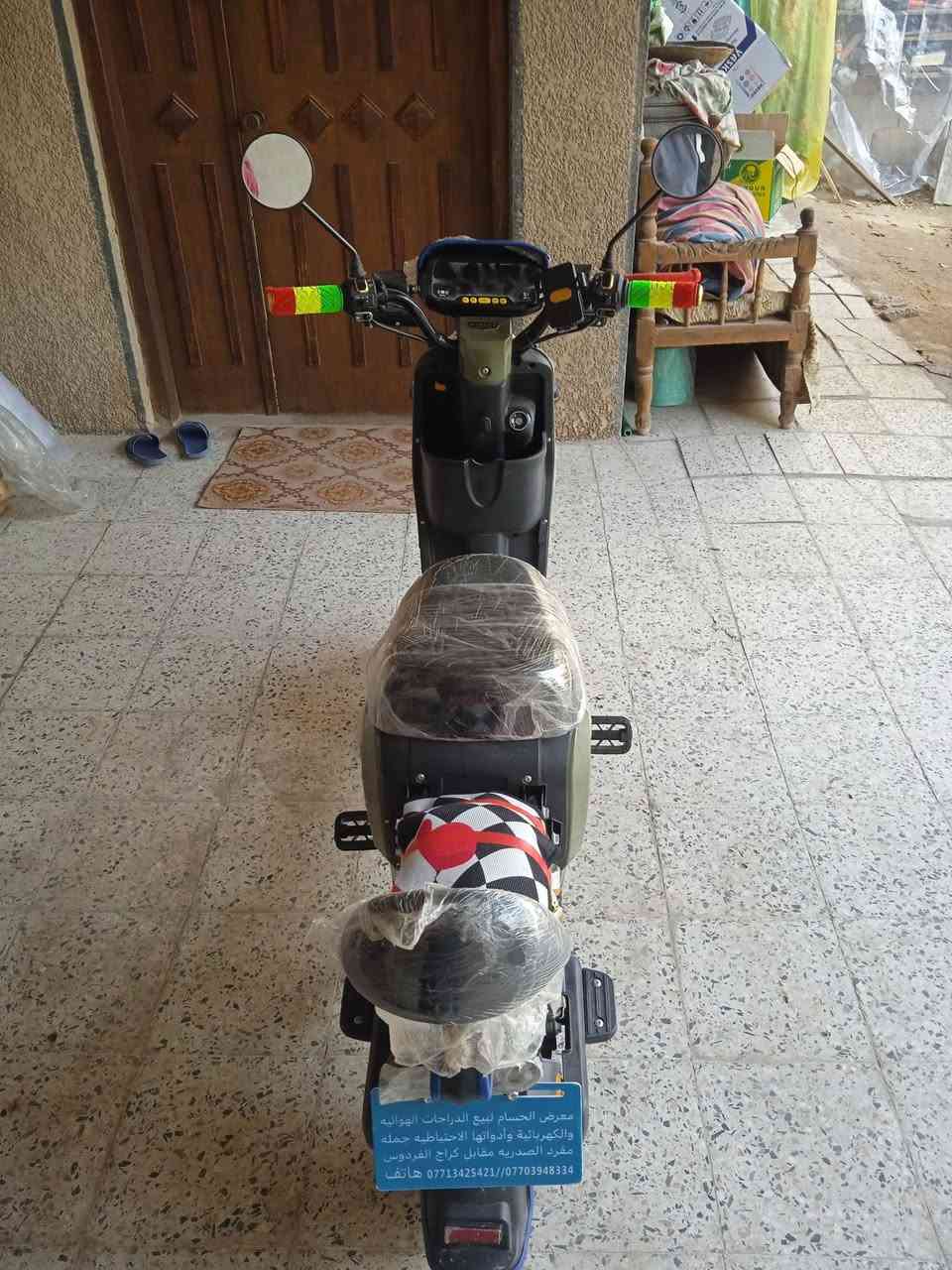 السلام عليكم متاح دراجه شحن ار ٩ ٥ بطاريات الدراجه جديده السعر ٤٧٥ المكان بغداد  تواصل الرقم *********** أو خاص

