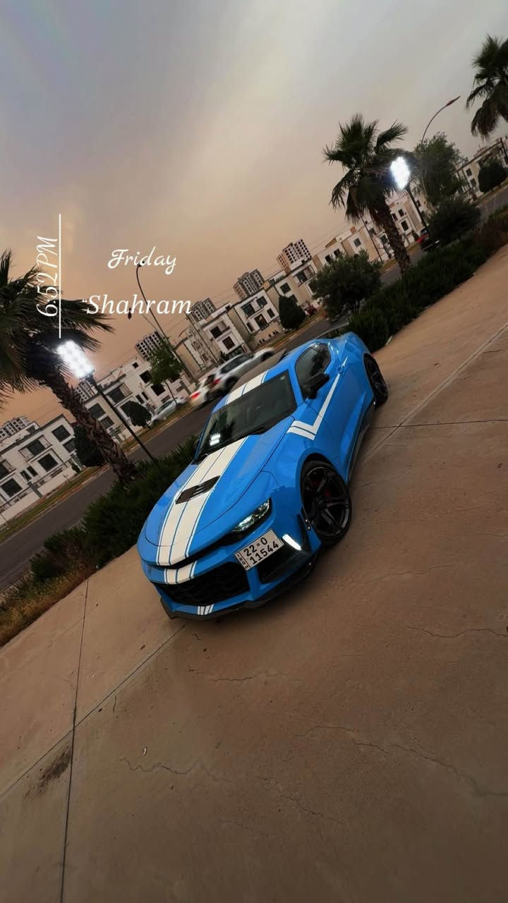 camaro SS V8 2022
ڕەنگی شینی بەحری
مواسەفات  لایت درێژ سلاید،کوشین ڕیکارۆ، شاشە گەورە، دەبۆ ٦ پستن
سەماعە بۆس، سیستەم گزۆز
سەیارەکە ٤ پارچەی بۆیاخە بێ ژورێ ئێرباگ بەس سوکان سیستەم
نرخ(١٨٦$)

*********** أربيل, العراق
