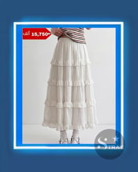 تنورة شيفون • ابيض • مقاسات S-M-L-XL