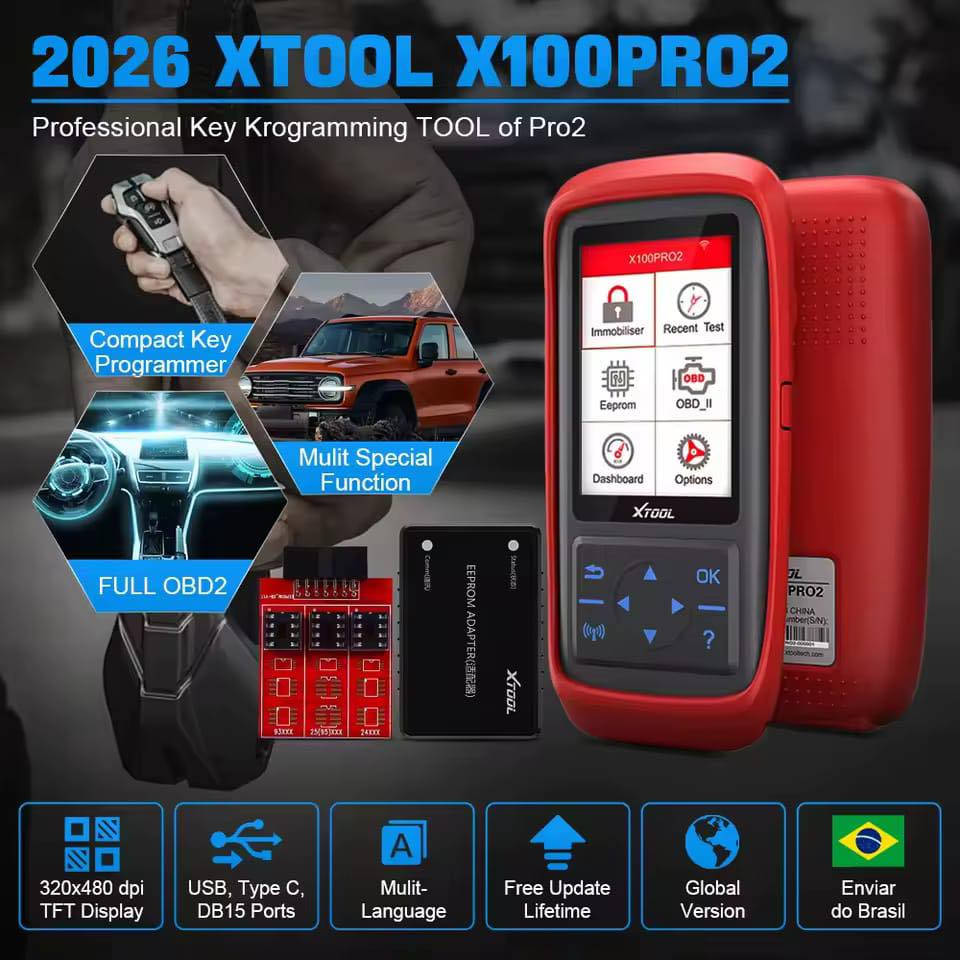 جهاز XTOOL X100 Pro2 OBD2 لفحص وبرمجة مفاتيح السيارات مع قارئ أكواد ومحول EEPROM، أدوات تشخيص أعطال السيارات، تحديث مجاني مدى الحياة


**إذا كنت صاحب هذا الإعلان وتريد حذفه لأي سبب، رجاءا أرسل رسالة إلى الدعم الفني**