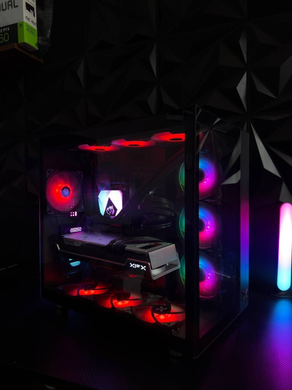 السلام عليكم Rx 7800XT 16GB
i5 14400f

ASUS TUF B760-PLUS WIFI D4  

RX 7800XT 16GB XFX 

32GB  Lexar 3200

M.2 512GB GEN 4 

HDD 1TB

P.S Deep cool 750W 80+

MSI LIQUID COOLER 360mm

CASE XIGMATEK AQUARIUS 7 FANS ARGB PRO

سعرها 1,900,000 الف دينار

واعتذر ما اكدر ابيع قطع

مكاني بغداد منطقة الكراده 📌

رقم ***********
