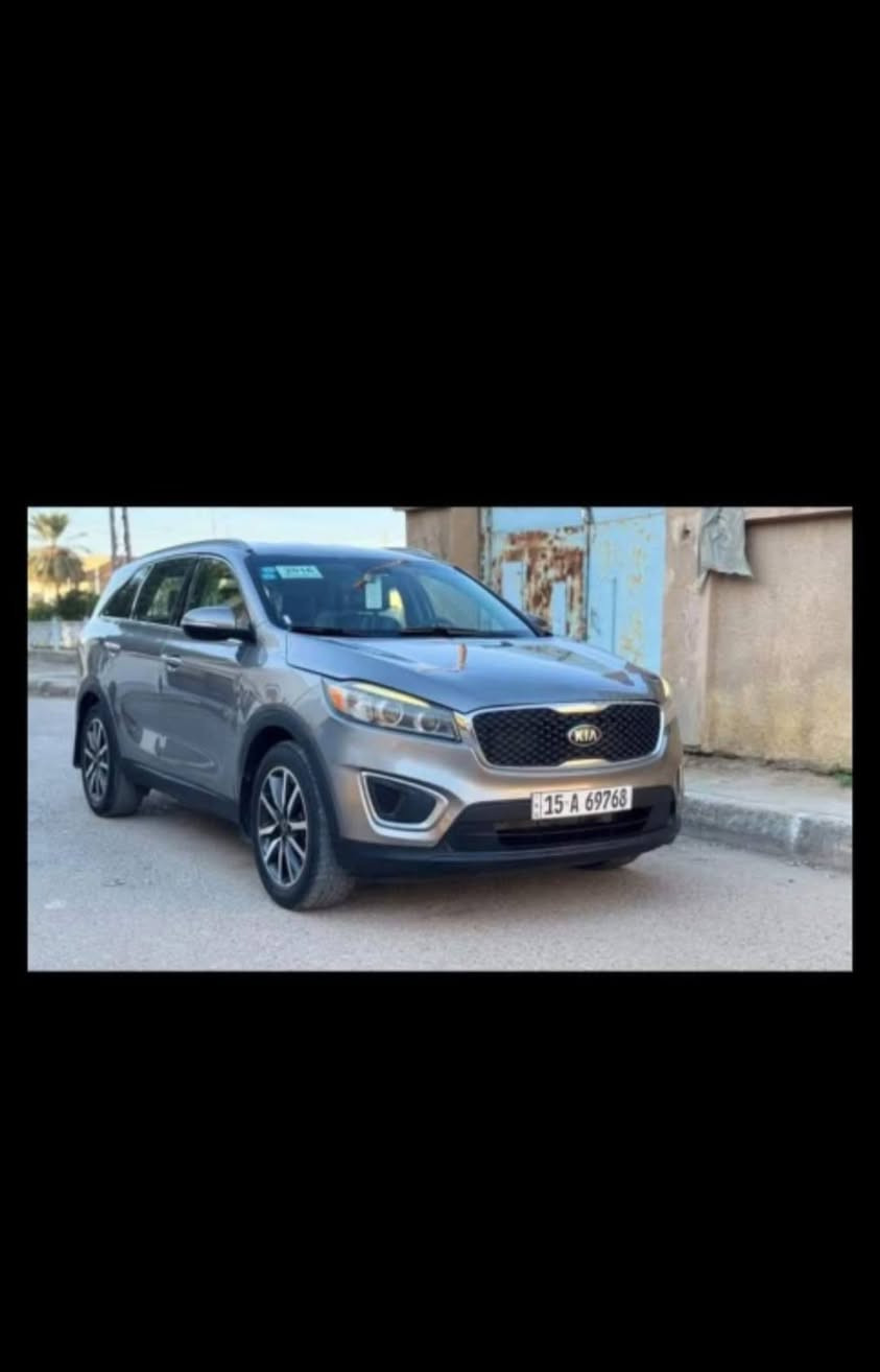 سلام عليكم للبيع سيرنتو 2016   جديد سياره حديدية تخم تاير سياره مال، جناي شاشه جلد بسمي سياره رقم أنبار السعر139وبيه مجال التصال ***********
