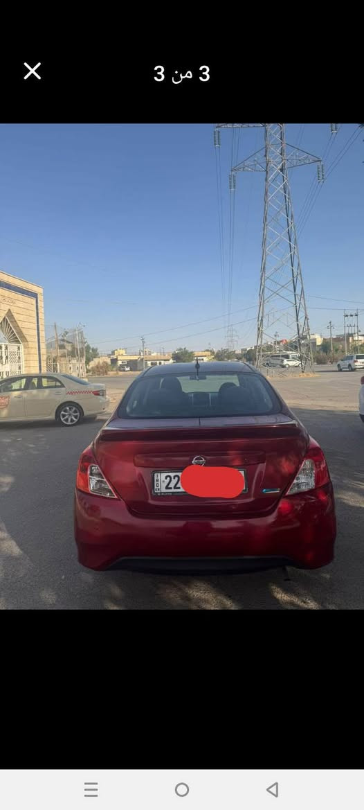 السلام عليكم اخوان السياره نيسان بيرسا موديل 2016 للبيع سعر 85 ورقه قفل الشراي يخابر خاص للعلم ما جاوب رسائل ولا تعليقات بها 3 صبغ مكان السياره كركوك ***********
