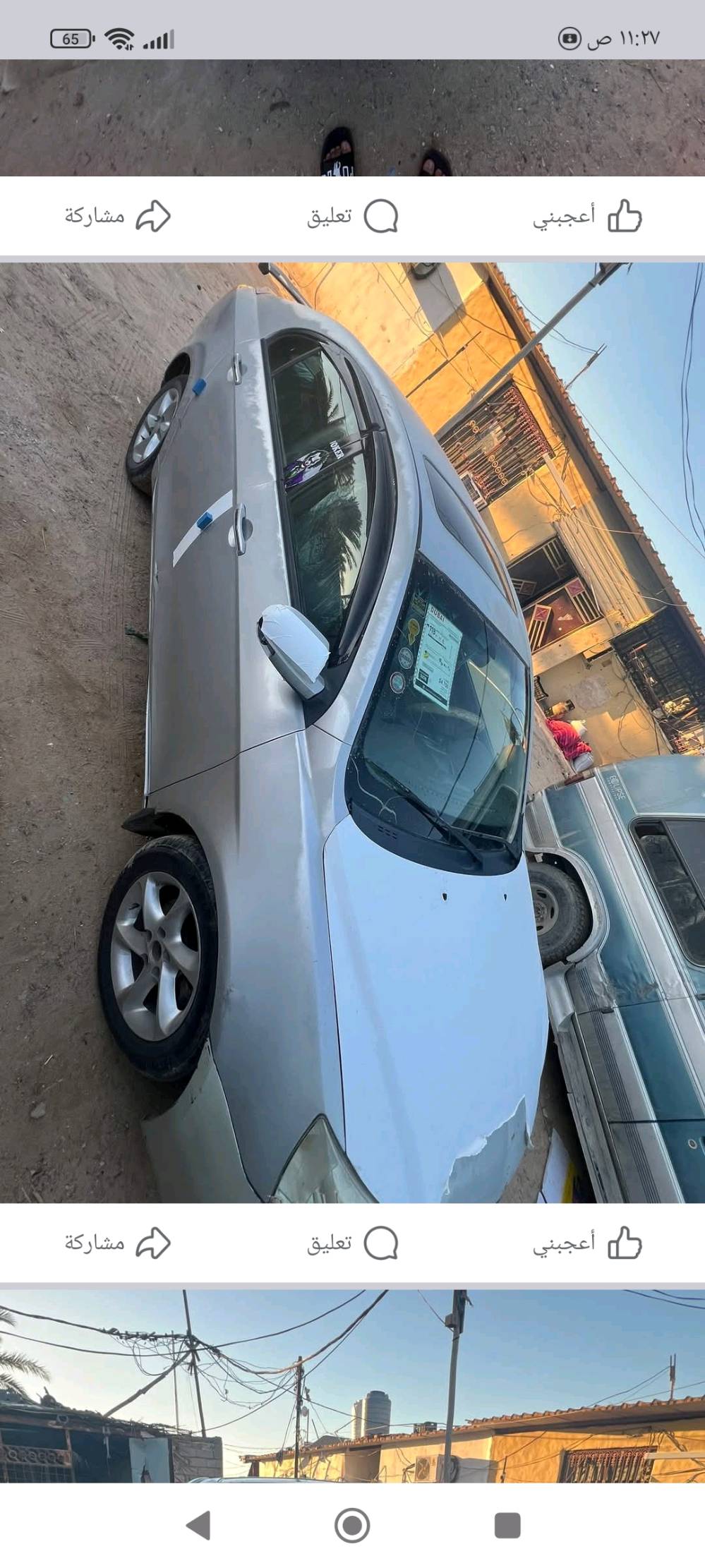 السلام عليكم ام كراند مديل13 كير مكينه شرط سياره كهربائيه جديده حداديه جديده مواصفاتها  لايتات زنون فتحه سقف حساسات خلفيه شاشه سياره اشاير ترحيب اشاير مري 