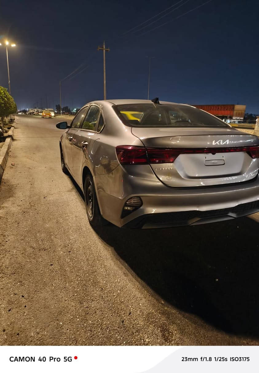 السلام عليكم كيا فورتي موديل 2024للبيع
مواصفات معروفه اشاير بلمري رادارات امامي خلفي تحديد مسار لايت لد وبعد بيها اهواي مواصفات
كير مكينه مكفولات 
تخم تاير جديد 
صدر جديد 
السياره كلها ليبل واحد كلشي معمر علا كده 
ماشيه 45 
السياره مدوشمه ماعدى الكشنات 
السعر 127 وبيها مجال 
العنوان بغداد الامين الثانيه 
رقم الهاتف ***********
