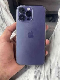 ايفون 14 برو ماكس  لون بنفسجي مميز  ذاكره 256 بطاريه 100 مبدل بطاريه ن...