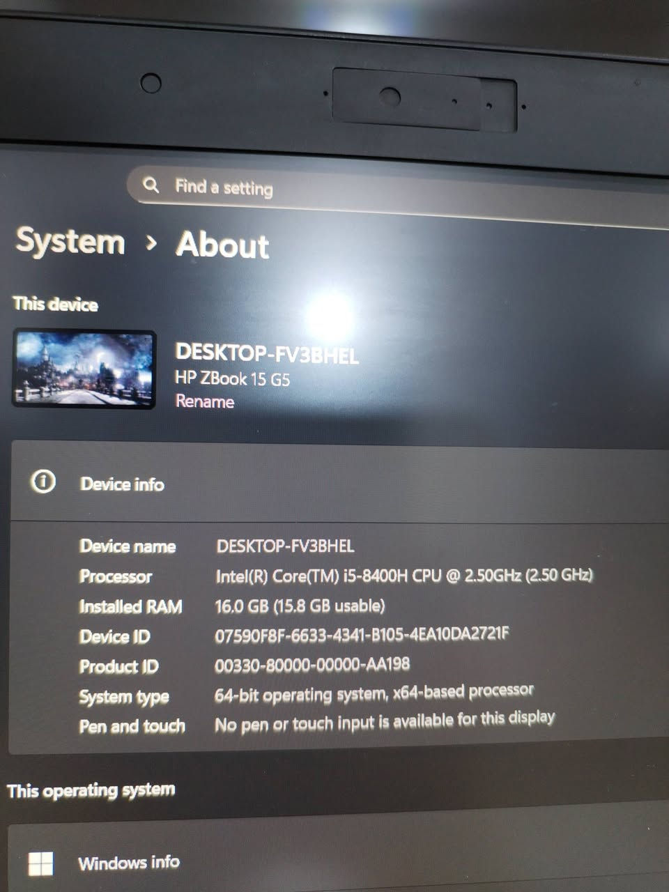 سلام عليكم لابتوب اج بي Zbook 15 G5 جيل 8 رام 16 و لهارد 512
سعر 500 الف رقم هاتف *********** عنوان بغداد
