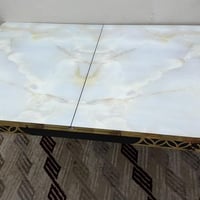 ميز طعام فقط بدون كراسي مرمر يتكبر ل ٦ كراسي  نظيف جدًا  المكان حي الج...