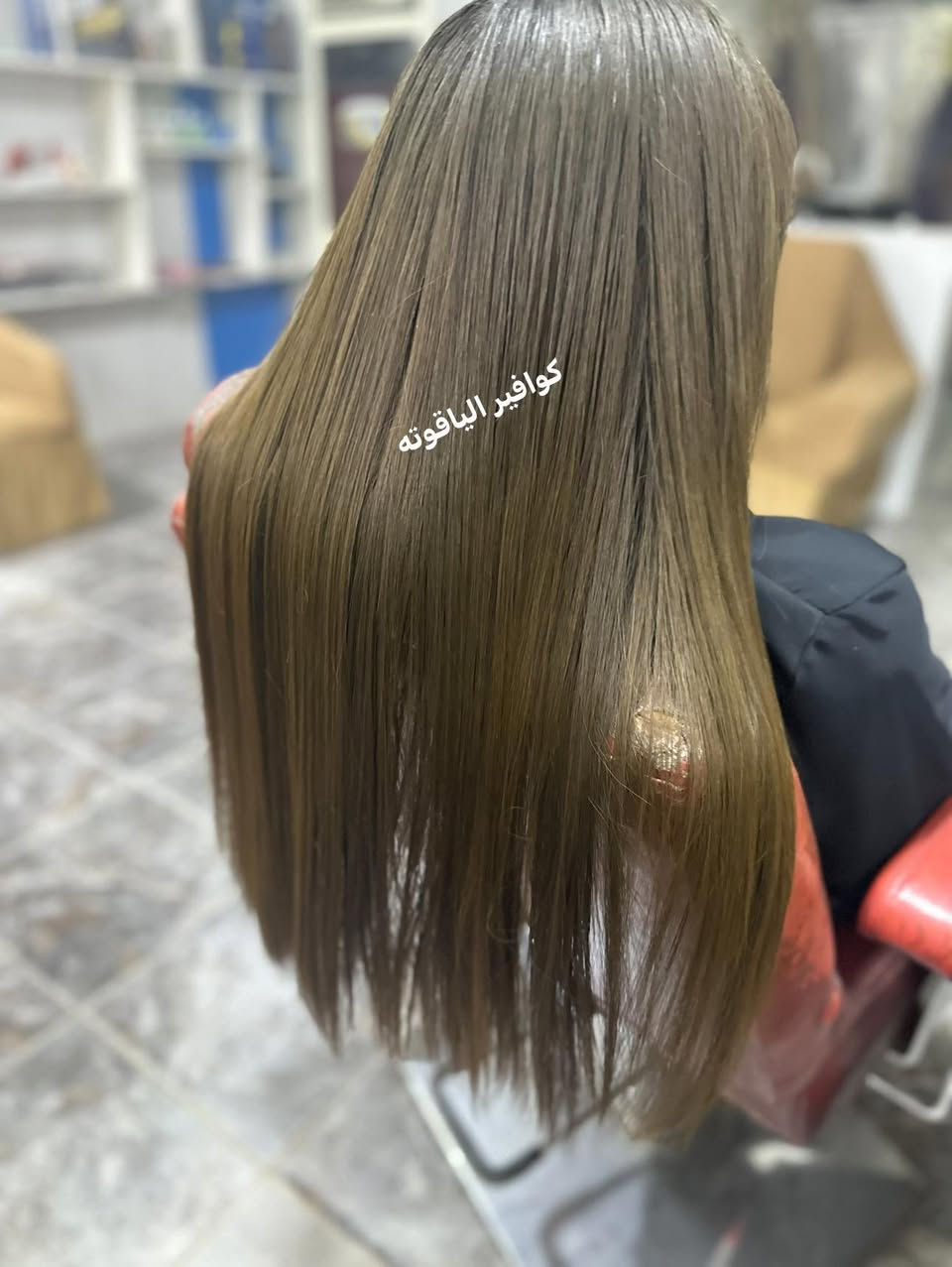 شعر تعبان ومتقصف إلى شعر لامع وصحي بعد جلسه المعالجه والتسريح  كوافير  الياقوته للحجز والاتصال***********
