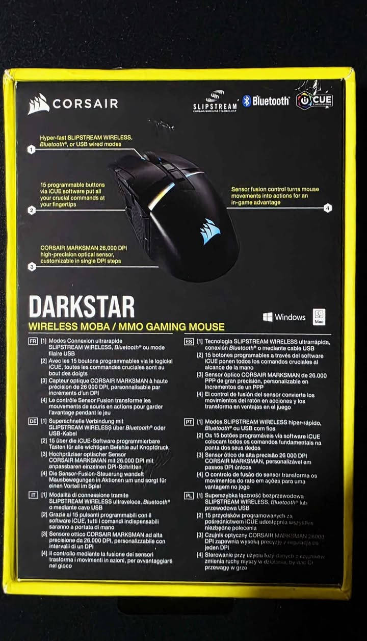 CORSAIR DARKSTAR MOUSE
جديد غير مستخدم

السعر 180 النجف, العراق


**إذا كنت صاحب هذا الإعلان وتريد حذفه لأي سبب، رجاءا أرسل رسالة إلى الدعم الفني**