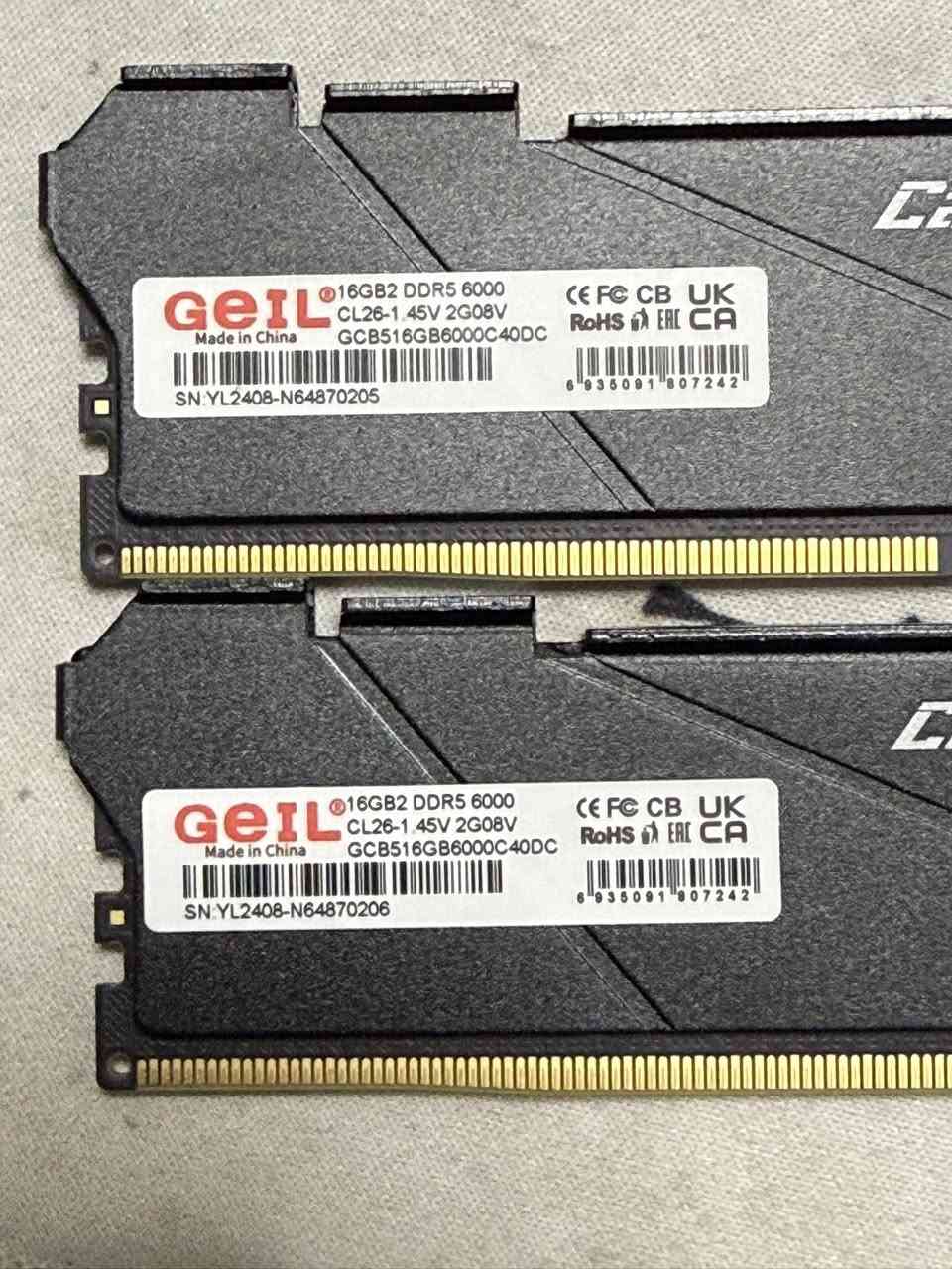 السلام عليكم

رامات DDR5  

32 Gb (2x16)

ماركة GeIL

6000Mhz

CL26
للبيع ب475 الف

تجي للبيت تفحص يلة تاخد

مكاني بغداد


**إذا كنت صاحب هذا الإعلان وتريد حذفه لأي سبب، رجاءا أرسل رسالة إلى الدعم الفني**