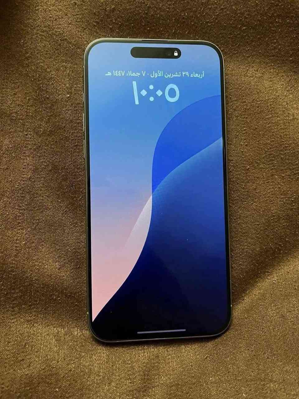 iPhone 15 pro max
ايفون ١٥ برو ماكس جهاز نضيف جديدمبدل شاشه صليه 
ذاكره ٢٥٦ بطاريه ٨٩بلاديه ضمان شرق اوصط ماستر سعر٥٩٥
***********
