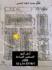 أرض للبيع في الصحفين المساحه 220م  شرعي شرط التحويل شارع 12م قريبه ع ش...