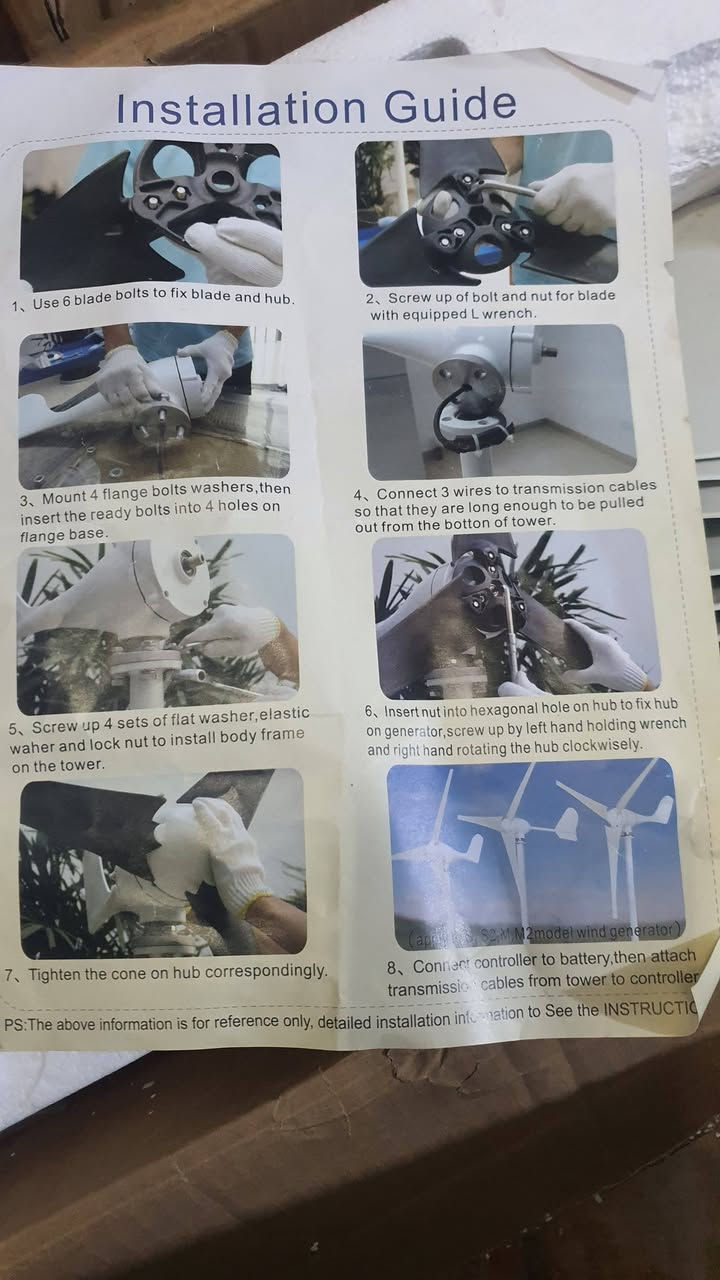 توربو هوائي مولد كهرباء ***********
