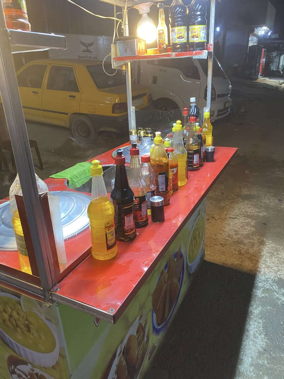 عربانة لبلبي او باقلاء اوشلغم للبيع مع كامل ملحقاتهة 3 اجدورة كاسات خواشيك مملحات  امواعين مع منظم او صوندات او قفايص انارة كاملة حتة ابطالة الحامض والشطات والخل اودبس الرمان هم وياهن يعني گبل تتوكل على الله وتفتح
مكاني الشعب
السعر 325 اوبيهة مجال بسيط 
متواجد واتس اب
***********
