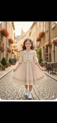 فستان بناتي • عمر ٥-٨ سنوات • موسم العيد