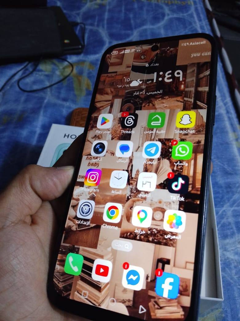 HONOR X6C
جهاز مستخدم جديد كامل ملحاقتة 🔥
ذاكرة 265 ✅
مقاوم الماء والغبار 😍
شاشة ضد الكسر 
سعة البطارية 5300 مل 

ملحقاتة ✳
شاحنة 
كفر 
ايربود              السعر 150 الف وبي مجلل مكاني بغداد


**إذا كنت صاحب هذا الإعلان وتريد حذفه لأي سبب، رجاءا أرسل رسالة إلى الدعم الفني**