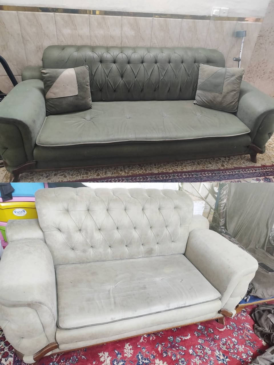 تخم تركي. ٨ مقاعد. قنفه ثلاثيه سرير كهربائي تخم نظيف لبيع 
تخم تركي لونين ٥ مقاعد  لبيع 
مكان الدورة


**إذا كنت صاحب هذا الإعلان وتريد حذفه لأي سبب، رجاءا أرسل رسالة إلى الدعم الفني**