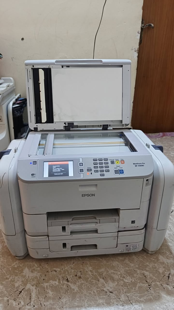 طابعه EPSON WORKFORCE PRO WF R5690
التفاصيل الطابعه كاملة بالفديو 
ادفع بيها سعر للي تخدمه
البصرة قضاء المدينة
***********
