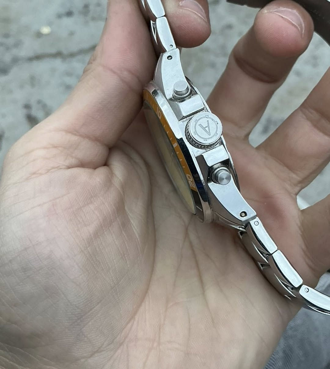 السلام عليكم ساعة ARGENTI اصلي ياباني
دزاين غريب ومميز
ستانلس ستيل
نظافة ممتازة
عقارب وارقام فسفور
قطر 42 43
سناتر شغال كامل
95 الف


**إذا كنت صاحب هذا الإعلان وتريد حذفه لأي سبب، رجاءا أرسل رسالة إلى الدعم الفني**