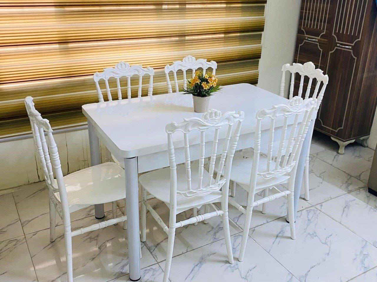 #ميز طعام ٦ كرسي
السعر 175الف
 

#ميز طعام ٤ كرسي

 السعر 155الف

سطح خشب ارجل حديد
كراسي عظم عاج
✨⭐️✨⭐️✨

قياس 

120*70 سم.
توصيل جميع محافظات العراق للحجز والأستفسار التواصل مع الصفحة الرئيسية او الأتصال على الرقم *********** واتساب
