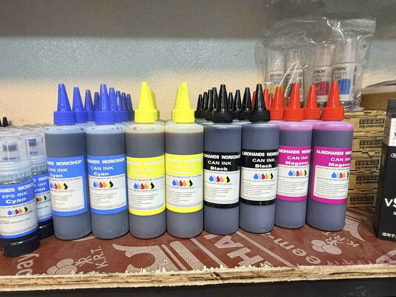 الحمدلله وصول وجبا جديده من احبار الطابعات  كانون ابسون اج بي جميع الموديلات والرقام 
يتوفر لدى عالم الطابعات الموصل المجموعه الثقافية قرب نفق الجامعه ***********
