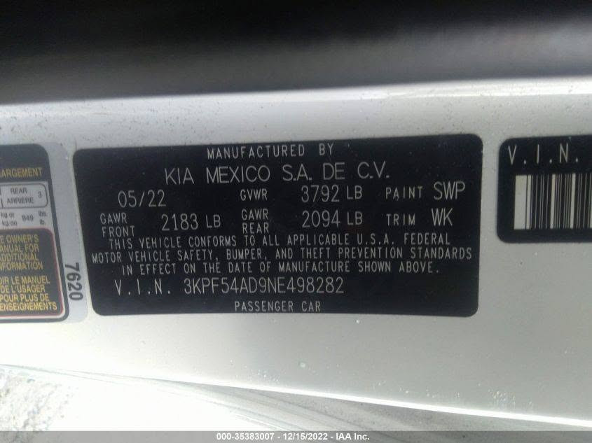 للبيع: 🚘 كيا فورتي جي تي لاين
(Kia Forte GT-Line) موديل 2022 🚘✨ المواصفات الأساسية
:الوارد: أمريكي 
الرقم: رقم معوقين 
المحرك والكير: بحالة ممتازة جداً (شرط الفحص)
الحدادة والصدر: بحالة ممتازة جداََ (كلشي كفالة)

🛠 حالة الضرر:السيارة بحالة ممتازة (كفالة تامة في المحرك، الكير، والحدادة)، والضرر محصور في:
-البنيد (الكبوت)
-الجاملغ الأيمن

للعلم السياره مرتبه وحلوه ونضيفة وخير من الله لاكن مستعجل للبيع لضروف خاصة

💰 السعر: [138] بيها مجال بسيط جداََ
📍 مكان تواجد السيارة: 
[البصرة / الزبير]
📞 للتواصل والاستفسار: 
[***********]
