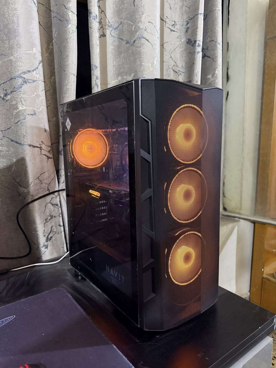 R5 3600X
B450 ASU’s 
RAM 16g Corsair 3200mhz 
GTX 1660 super MSI RGB
Power 600w deepcool
HDD 1tb 
SSD 128g
Case havit 4fan RGB 
مع ماوس وكيبورد هديه 
شاشه جديده غير مستخدمه Msi 24ing 120hz IPs 
سعر كامل 700الف


**إذا كنت صاحب هذا الإعلان وتريد حذفه لأي سبب، رجاءا أرسل رسالة إلى الدعم الفني**