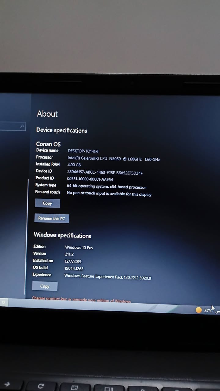 لابتوب من شركه لينوفو
حجم شاشه ١٤ 
كيبورد معرب بل كامل
تكدر تنزل عليه جميع تطبيقات الاوفس محاضرات اكسل ووردد ترويج تصفح يوتيوب
منافذ يوسبي HDMI 
ذاكره ٣٢ تكدر زيده 
رام ٤
وندوز ١٠ 
وتجي ويا شاحنتة الاصليه
سعر ٨٠ الف وبي مجال للشراي 
بغداد بلديات 
***********

