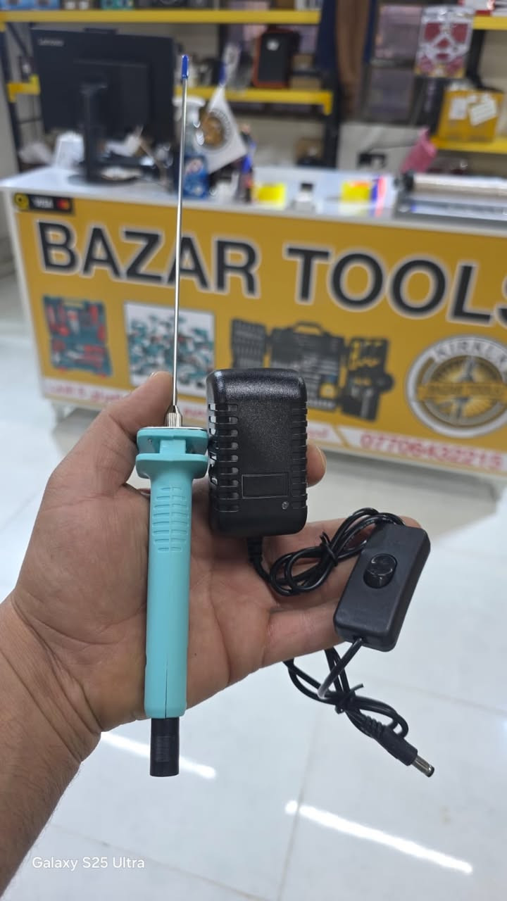 باركود : 10042 و10043 و10044 و 10045 و10046
كاوية قطع فلين متوفرة 5 قياسات  5 و10 و 15 و 20 و25 سم طول شفت سمك شفت 2 ملم قوة 15 واط جودة ممتازة بل عمل
سعر 5 سم : 14 الف
سعر 10سم: 15 الف 
سعر 15سم: 16 الف 
سعر 20سم: 17 الف 
سعر25 سم: 20 الف


**إذا كنت صاحب هذا الإعلان وتريد حذفه لأي سبب، رجاءا أرسل رسالة إلى الدعم الفني**