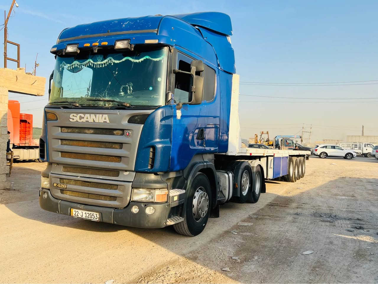 سكانيا موديل 2008 سياره جاهزه تخم تاير تبريد رتايدر سنكل امامي عربانه اربع محاور فلات سنويه وهزه جديد سياره بسمي جاهزه للاخير مكاني بغداد جسر ديالى الجرف للستفسار ‭٠٧٧٠ ٦٢٤ ٨٤١٦‬ ابو مصطفى اعتذر خاص مغلق تحياتي للجميع بغداد, العراق
