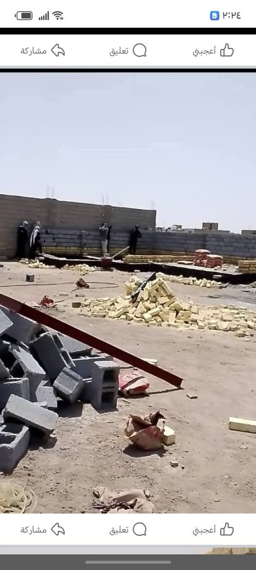 سلام عليكم خلفه بناء متفرغ كافت البناء 
الناصريه فقط 
***********
