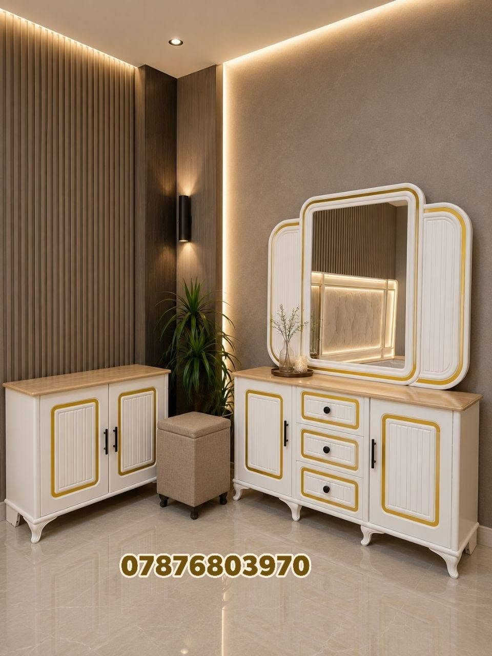 🔥 فخامة تُحكى... وجودة تثبت نفسها 🔥
غرفة نوم ملكية بتصميم راقٍ وتشطيب فاخر ✨
✅ نجارة عراقية 100% ✅ 6 أبواب مع ملحق داخلي ✅ لون أبيض أنيق مع تعتيق بيجي ولمسات سيبو ذهبي فاخرة ✅ تتكون من 10 قطع متكاملة ✅ مجرات سكك حديد ثقيلة التحمل ✅ ظهر چرجوبة شد براغي دفن لثبات وقوة أعلى ✅ داخل صاج طبيعي ✅ واجهات CNC حفر بالخشب بدقة وإتقان ✅ دوشمة خياطة يدوية فاخرة ✅ شازلون مع خزن عملي وأنيق
📏 القياسات: ▪️ الارتفاع: 2.60 م ▪️ العرض: 3.30 م ▪️ زاوية الملابس: 115 سم بارتفاع وعمق الكنتور
السعر مليون و950


**إذا كنت صاحب هذا الإعلان وتريد حذفه لأي سبب، رجاءا أرسل رسالة إلى الدعم الفني**