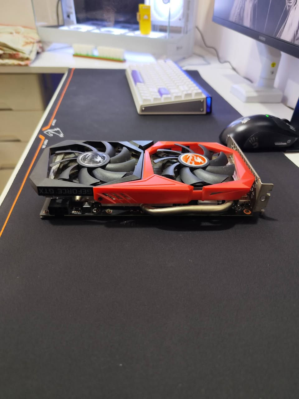 للبيع
gtx1660super colorful 
نظيف جداً استعمال شخصي 
حرارة على اعلى ضغط متوصل 60 او65 
السعر 160 بي مجال بسيط للشراي 
مكان بغداد
***********
