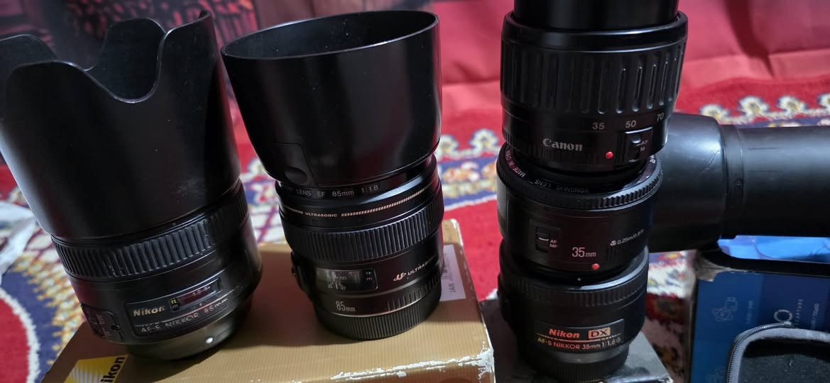 غراض تصوير للبيع او المراوس بعدسات للكانون او للسوني 
للبيع . كاميرا 6D مع عدسه 70.300
عدسه كانون 35
عدسه كانون 85
عدسه نيكون 35
عدسه نيكون 35
اوزمو بوكيت الاصدار الاول 
كوبرو فيوشن 360 درجه
والي ياخذهن كلهن اتساهله بالسعر وانطيه هديه فلتر ND حجم 72
الشراي يجي خاص


**إذا كنت صاحب هذا الإعلان وتريد حذفه لأي سبب، رجاءا أرسل رسالة إلى الدعم الفني**