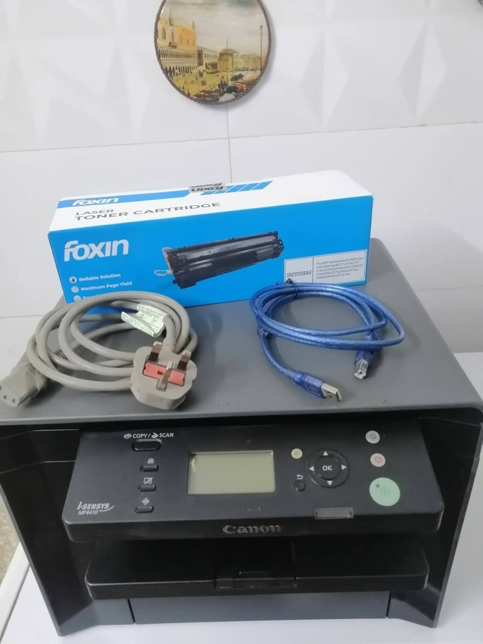 طابعة كانون MF 4410 ابيض واسود ليزري
نظيفة جداااا جدااااا 
نسبة النظافة 95٪
سكنر  سحب استنساخ
٢٠ نسخة بلدقيقيه 
طابعة غنية عن التعريف وتتميز بالمتانة و السرعة العالية
استنساخ و سكنر وطباعة من الحاسوب والموبايل
كاترج باودر سعر الكاترج ب 7 الالف دينار يكفي 2000 نسخه
الطابعة مع ملحقات وكيبل بور كهرباء وكيبل طباعة
مكان بغداد الكرخ للاستفسار خاص


**إذا كنت صاحب هذا الإعلان وتريد حذفه لأي سبب، رجاءا أرسل رسالة إلى الدعم الفني**