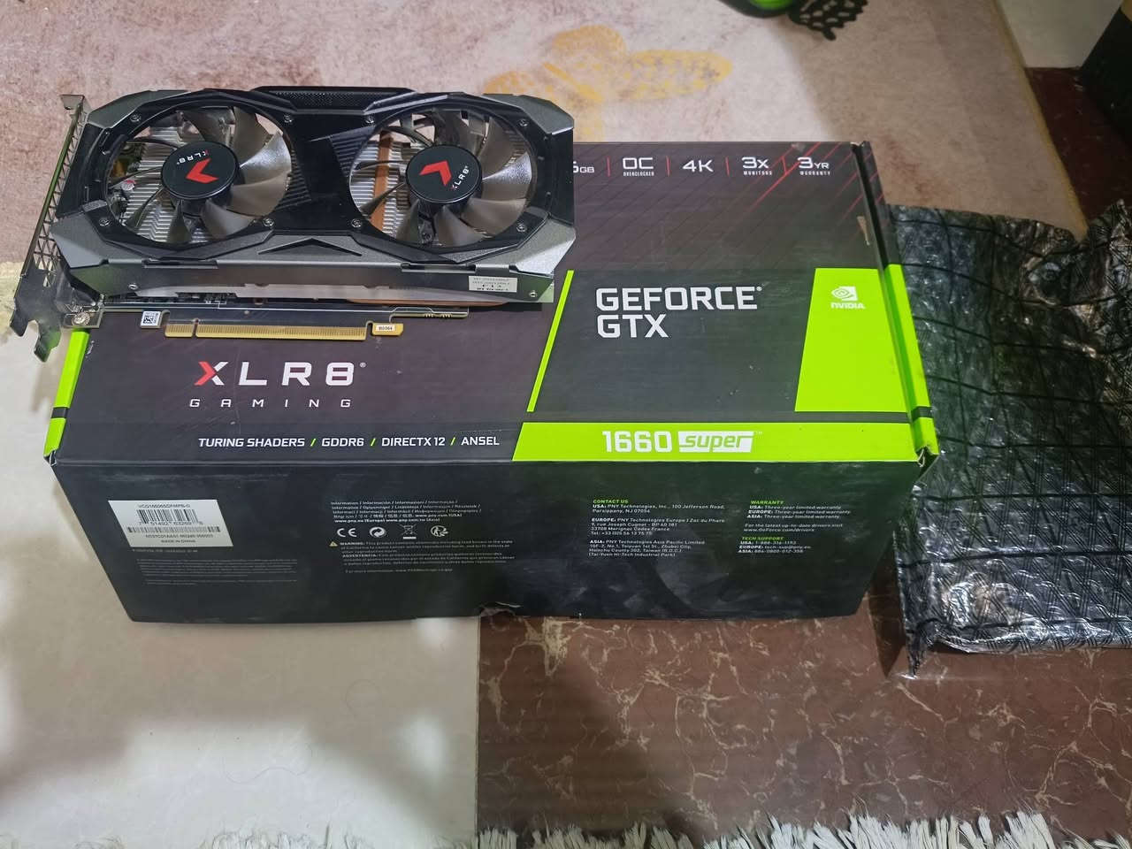 قطع PC مستعملة للبيع 🖥️
للبيع قطع حاسبة مستعملة بحالة ممتازة
CPU: Ryzen 5 2600 ----- 60الف

GPU: GTX 1660 Super PNY XLR8 6GB ------ 170الف

Mobo: ASRock B450 Pro 4 ---------- 120الف

RAM: 16GB DDR4 3000MHz -------- 130الف

Case: Xigmatek Venom X ------- 75الف

Tp-link wifi card --------- 10الف


**إذا كنت صاحب هذا الإعلان وتريد حذفه لأي سبب، رجاءا أرسل رسالة إلى الدعم الفني**