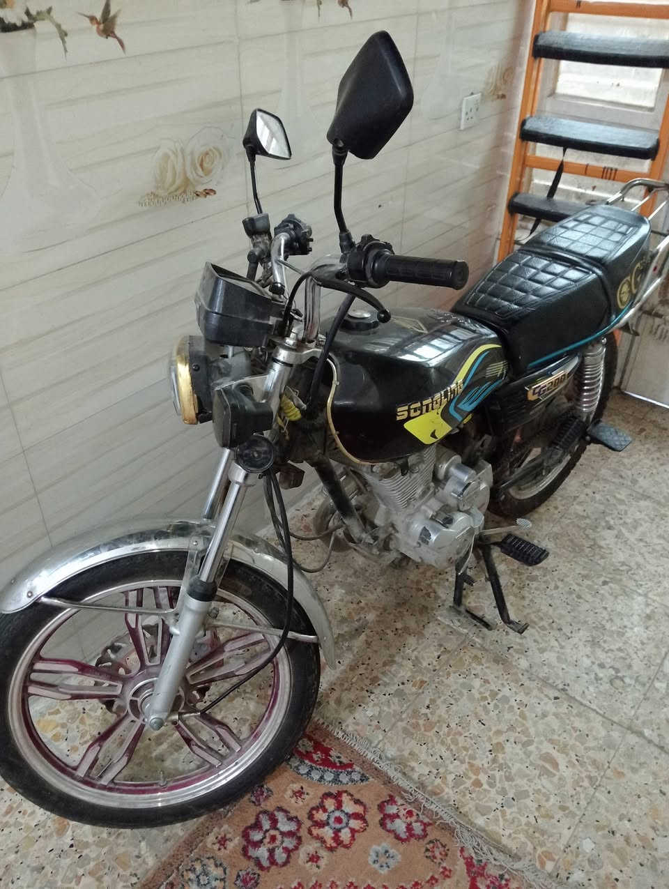 سلام عليكم عندي دراجه يراني جديد كلهة شغاله مكاني بغداد مدينة الصدر موديل 2024 سعر 550 وبيهة مجال ***********
