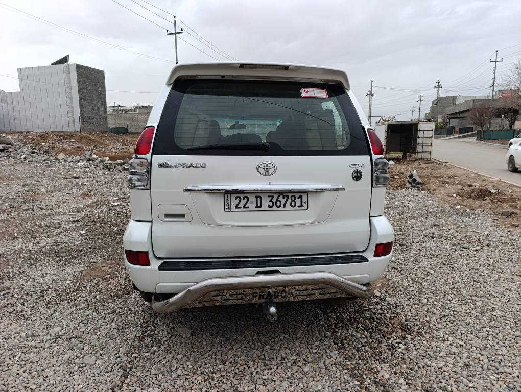 تويتا برادو 2009 
 بةس بونيتي بوياخة جوار بستون هةموو كياني بةشةرت
سعري 155 معمةلة 
*********** شمشمل, السليمانية
