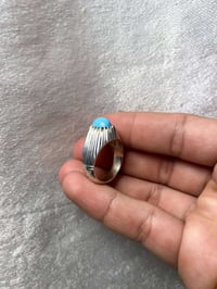 اللهم صل على محمد وآل محمد خاتم من الفيروز النيشابوري لبة هرمية  طبيعي...