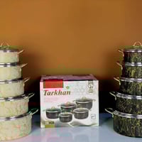 سيت تيفال ٥قطع • ٢٨/٢٦/٢٤/٢٠/١٨ • غطاء بايركس