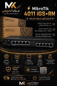 MikroTik 4011 • SFP+ 10G • PoE مدعوم