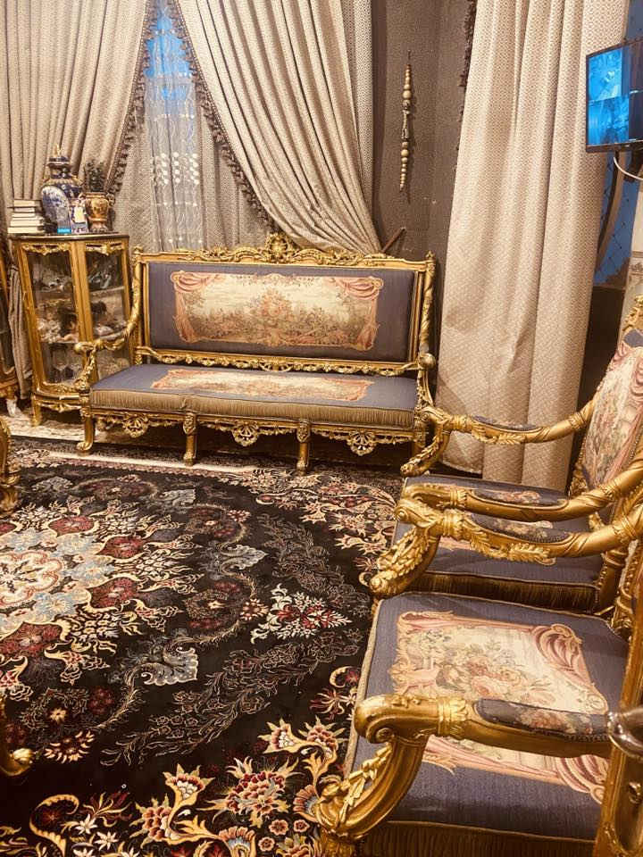 تخم زان مصري ١٠ مقاعد مع طبلة وسطية مرمر ***********
