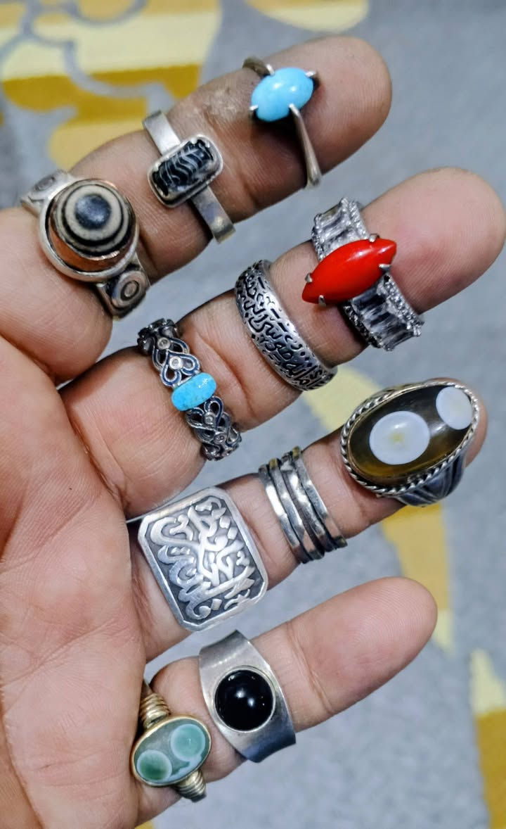 خواتم وأحجار مصوره رباني مع خواتم سبع معادن واساور  وساعات فاخره للاستفسار واتساب***********
