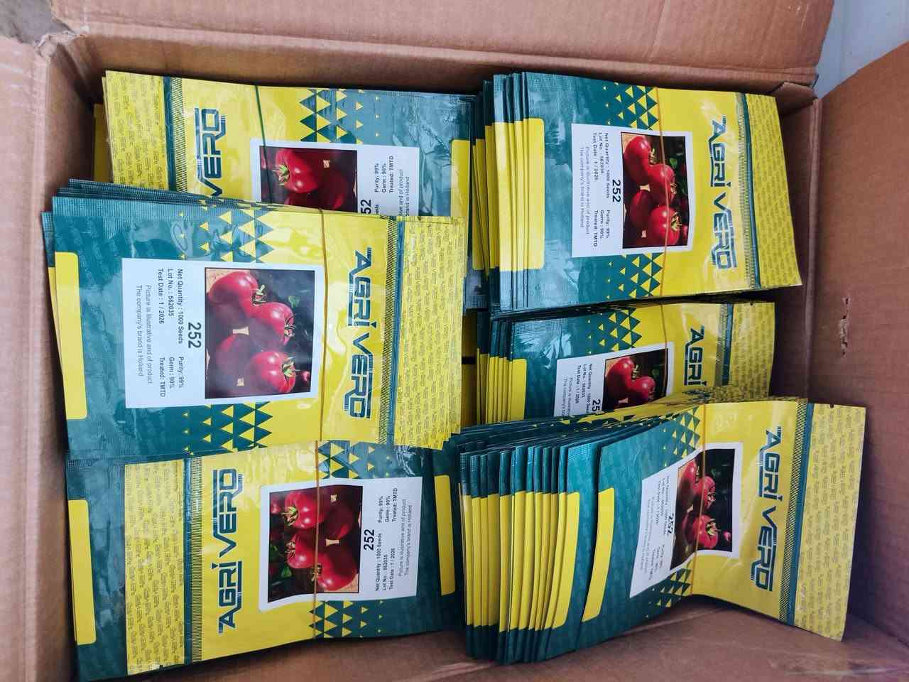 تم وصول كميه من بذور طماطه 252 صنف مبكر ممتاز ومعروف لدى الفلاليح يتوفر لدينا بكميات كبيره
يتوفر لدينا حصريا 
للاستفسار الاتصال على الارقام التاليه 
***********
***********4
