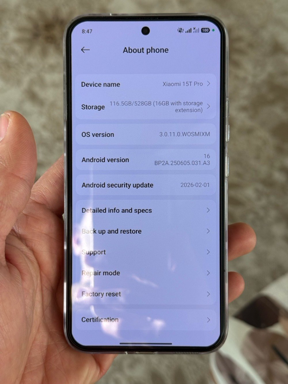 شاومي 15 T برو ذاكرة 512