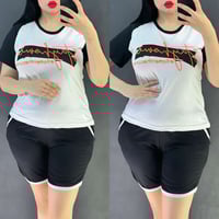 تراك شورت نسائي • خامة فانيلا • مقاسات L-3XL